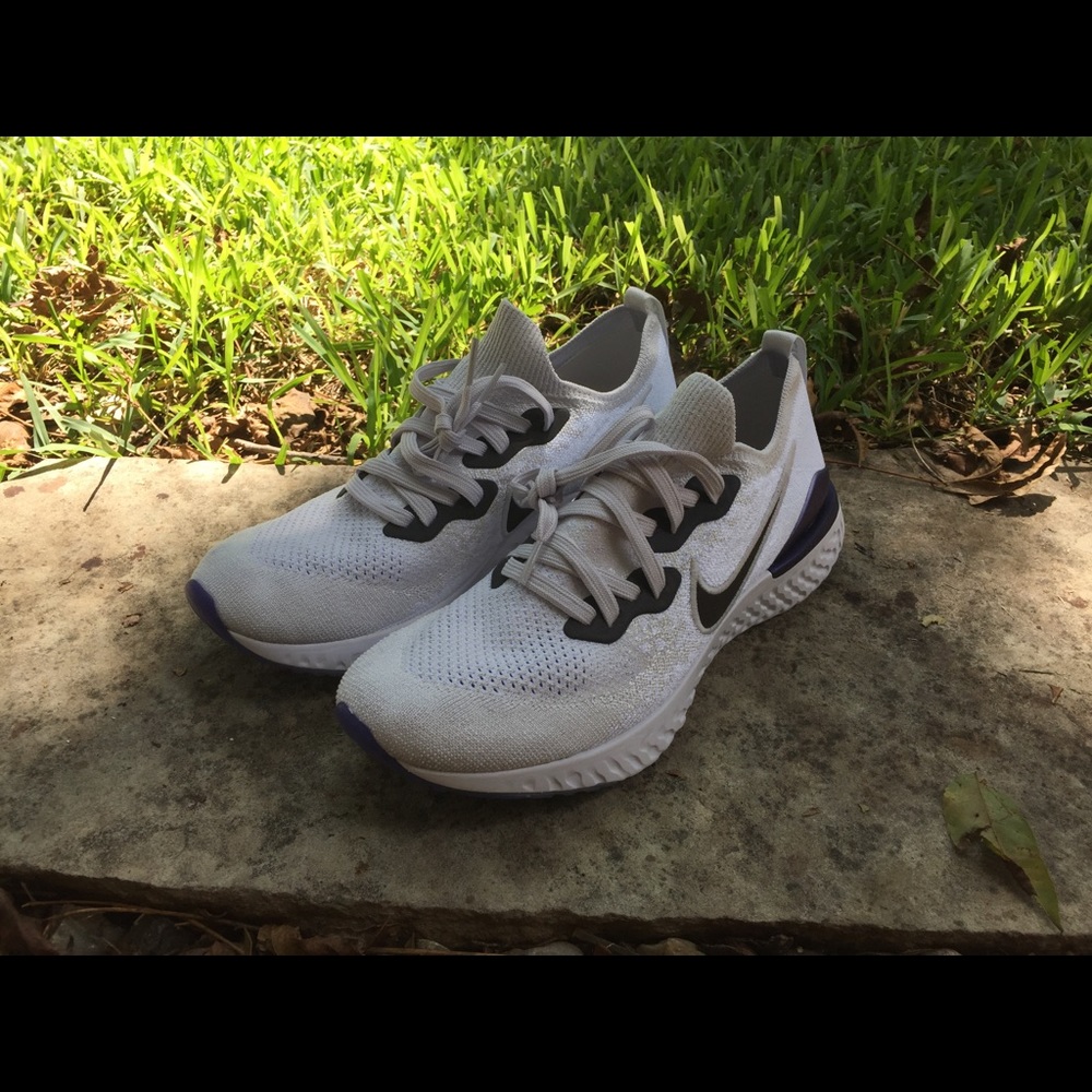 Nike Epic React Flyknit 2 Vast Gray Court Purple